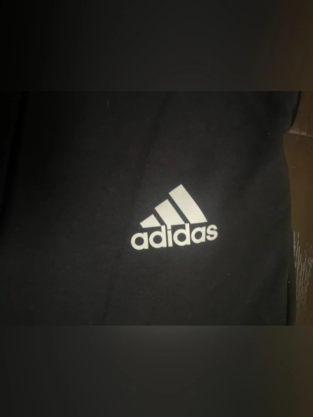 Adidas Athletic Shorts Mens Black M Drawstring Elastic Waist Zip Pocket Knit